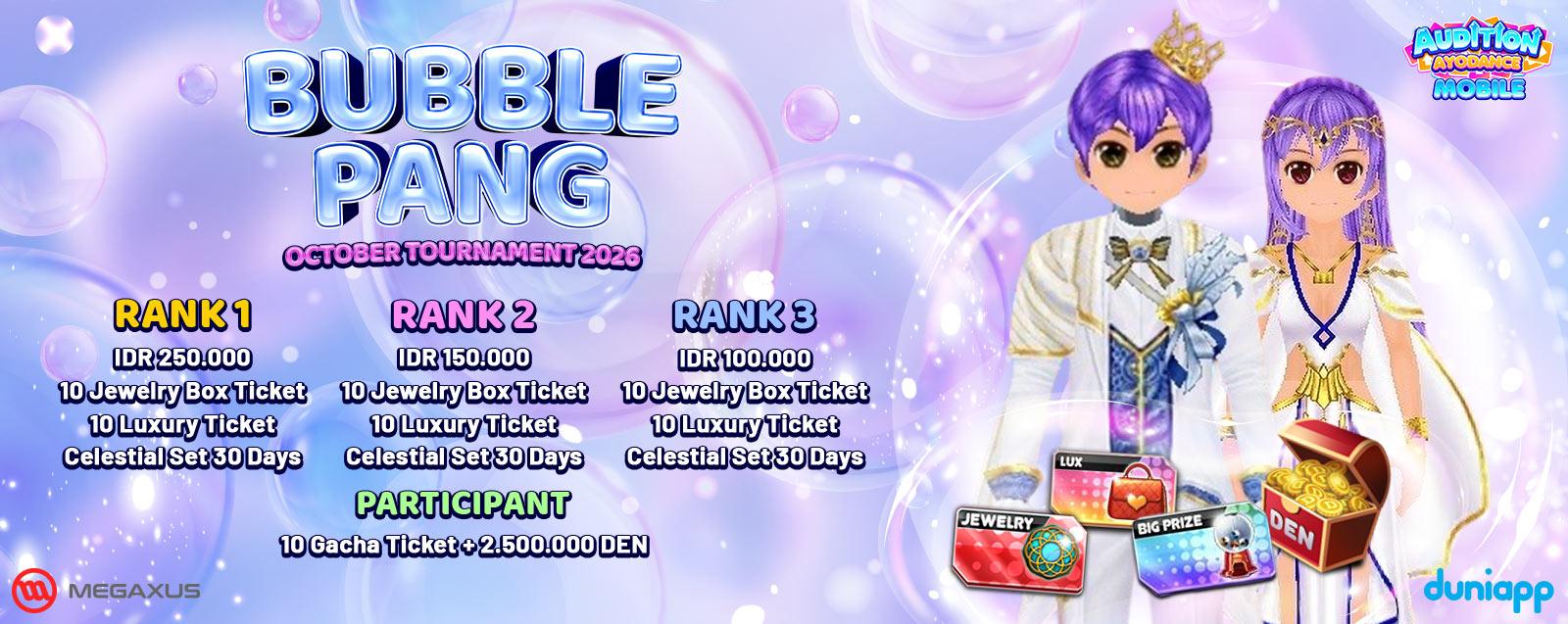 Bubble Pang October Tournament 2026